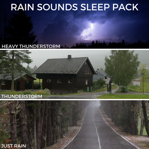 Rain Sounds Sleep and Relaxation MP3 Sleep Pack